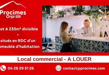 Location local commercial Viviers-du-Lac (73420) - 233 m² à Viviers-du-Lac - 73420
