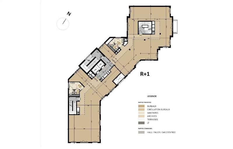 Location de bureau de 2 596 m² à Chessy - 77700 plan - 1