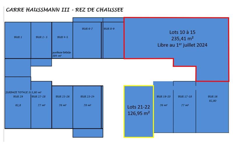 Location de bureau de 1 601 m² à Lieusaint - 77127 plan - 1