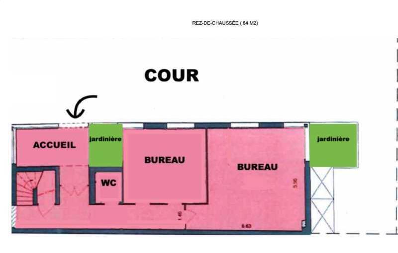 Location de bureau de 84 m² à Paris 14 - 75014 plan - 1