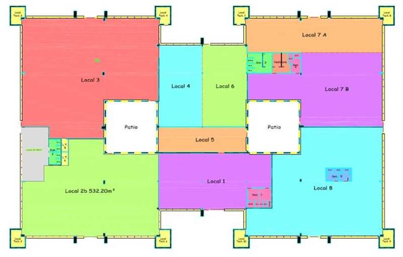 Location de bureau de 1 162 m² à Trappes - 78190 plan - 1