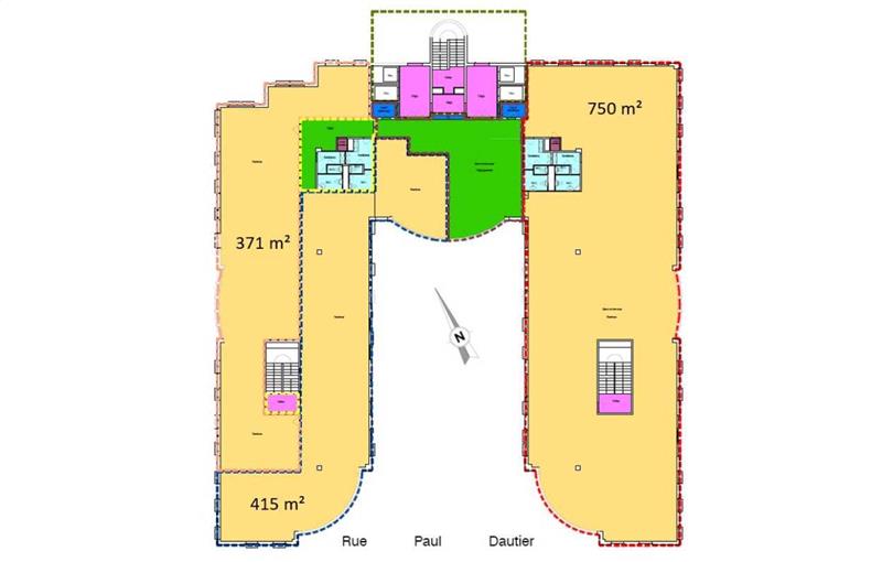 Location de bureau de 3 028 m² à Vélizy-Villacoublay - 78140 plan - 1