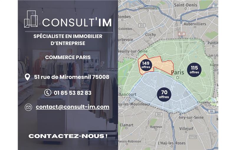 Location de local commercial de 40 m² à Paris 17 - 75017 photo - 1