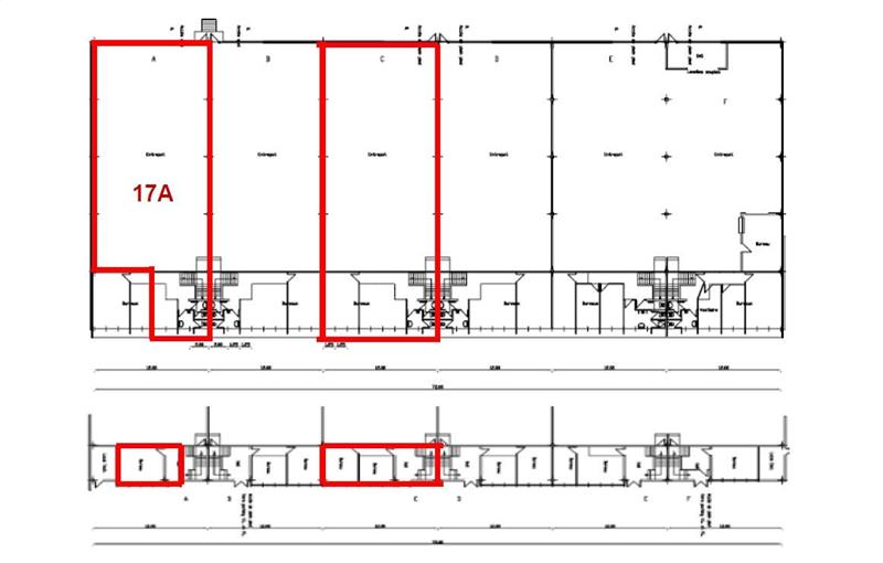 Location d'entrepôt de 413 m² à Aulnay-sous-Bois - 93600 plan - 1