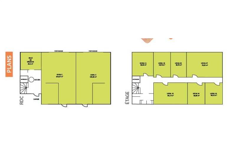 Location d'entrepôt de 140 m² à Diémoz - 38790 plan - 1