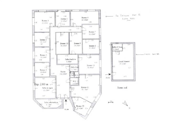 Vente de bureau de 626 m² à Limonest - 69760 plan - 1