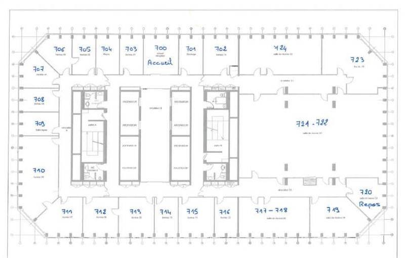 Bureau en vente de 1 560 m² à Pantin - 93500 plan - 1