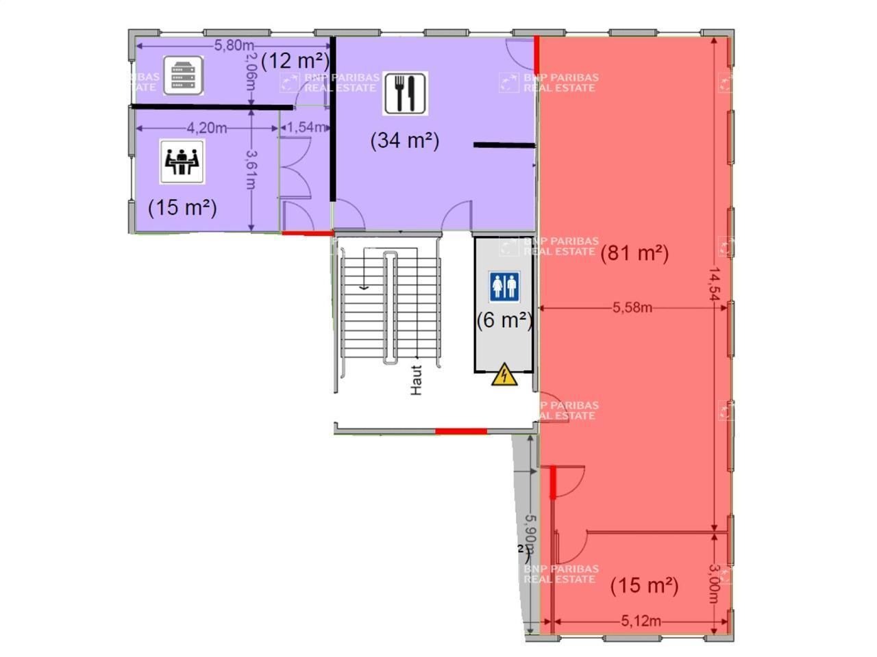 116.93 m² pour ce bureaux en location à Chantepie
