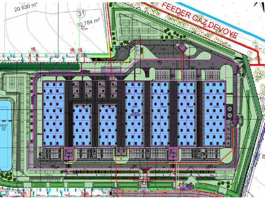 40352 m² pour cetentrepôts classe a en location à Tergnier