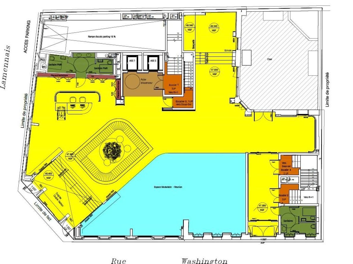 3632.5 m² pour ce bureaux en location à Paris