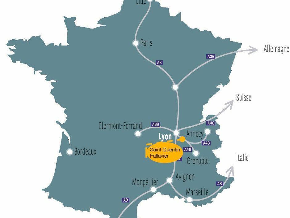 Location Entrepôts classe A 18020 m² non divisibles 38070 Saint-quentin-fallavier