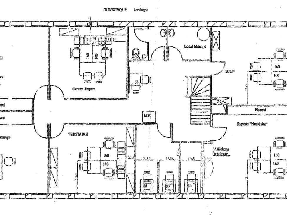 Location Bureaux 340 m² non divisibles 59140 Dunkerque