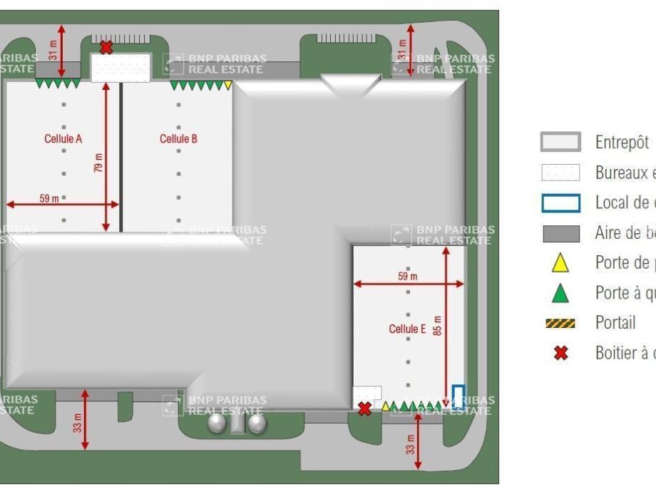 15241 m² pour cetentrepôts classe a en location à Marly-la-ville