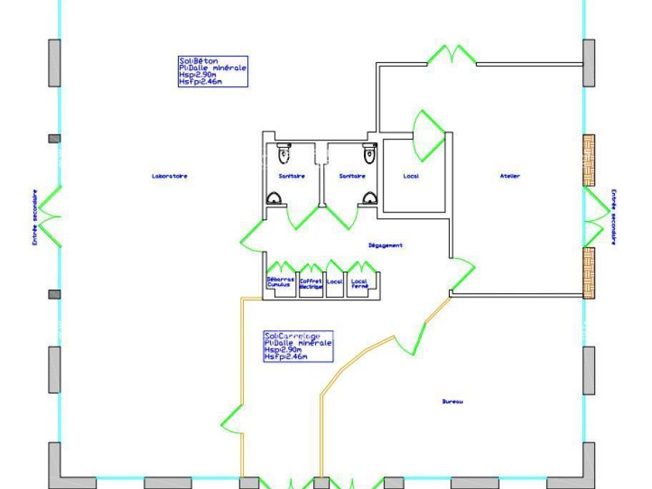Location Bureaux 512 m² divisibles 59650 Villeneuve-d'ascq