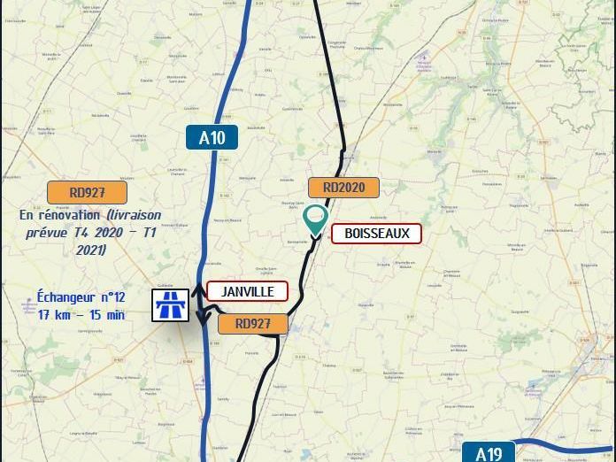 50261.8 m² pour cetentrepôts classe a en location à Boisseaux