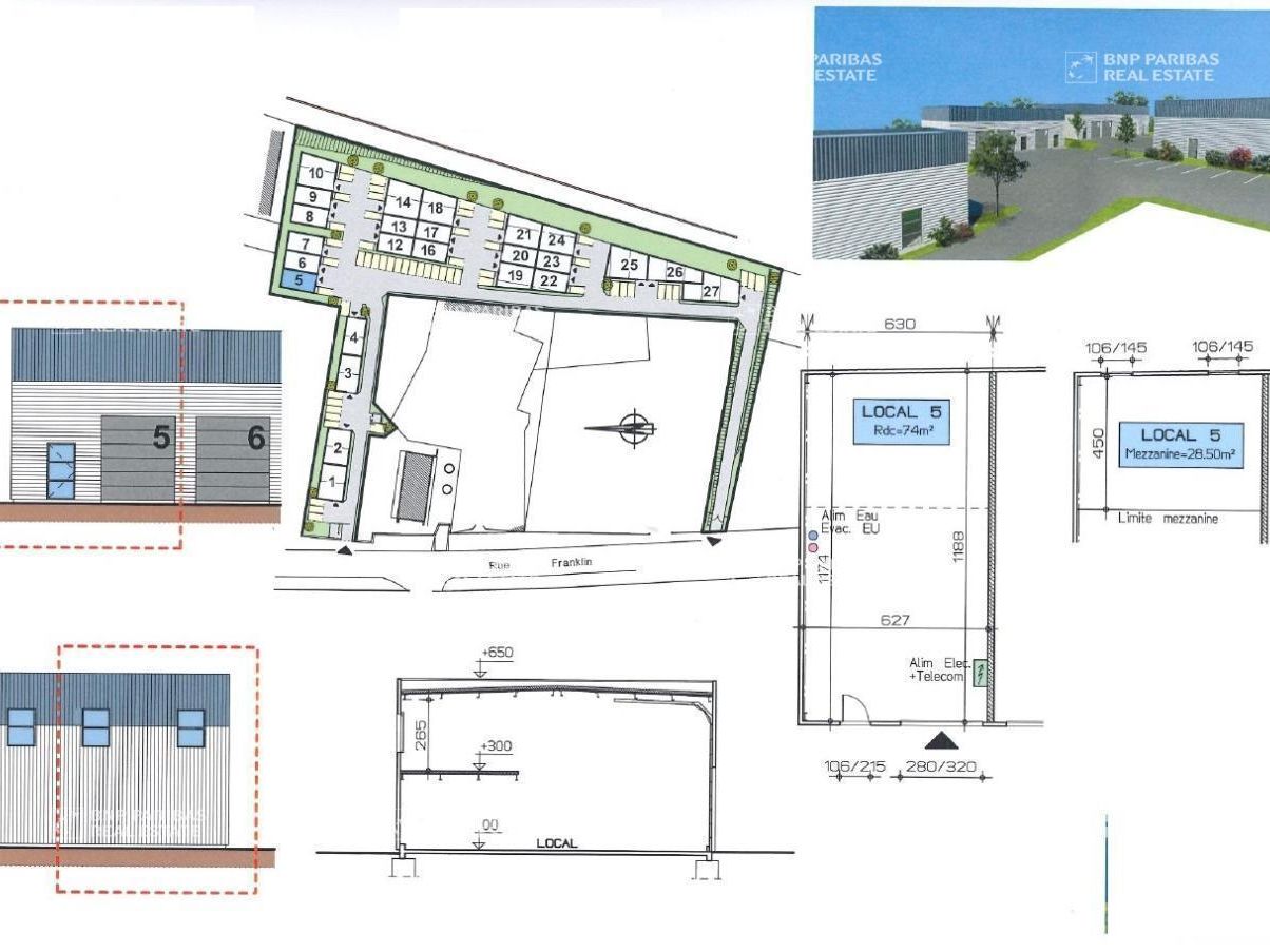 745 m² pour ce activité en vente à Bassens