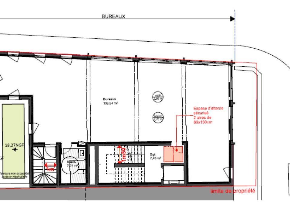 633.93 m² pour ce bureaux en vente à Rouen