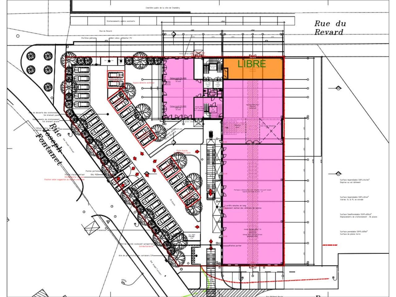 Location Activité 2245 m² divisibles 73000 Chambéry