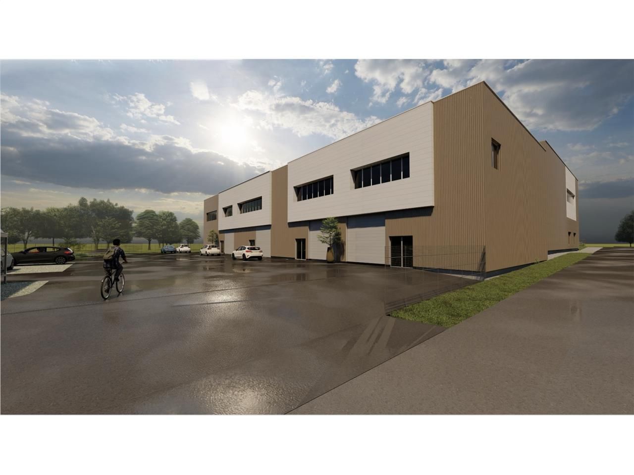 Dans un nouveau parc d'activité au nord ouest de 