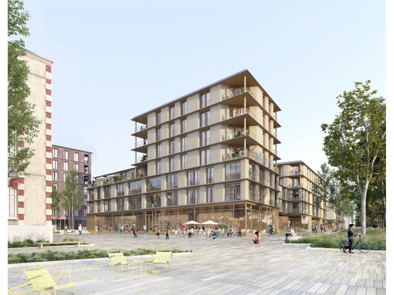 Cellules commerciales livrées brut de béton fluid