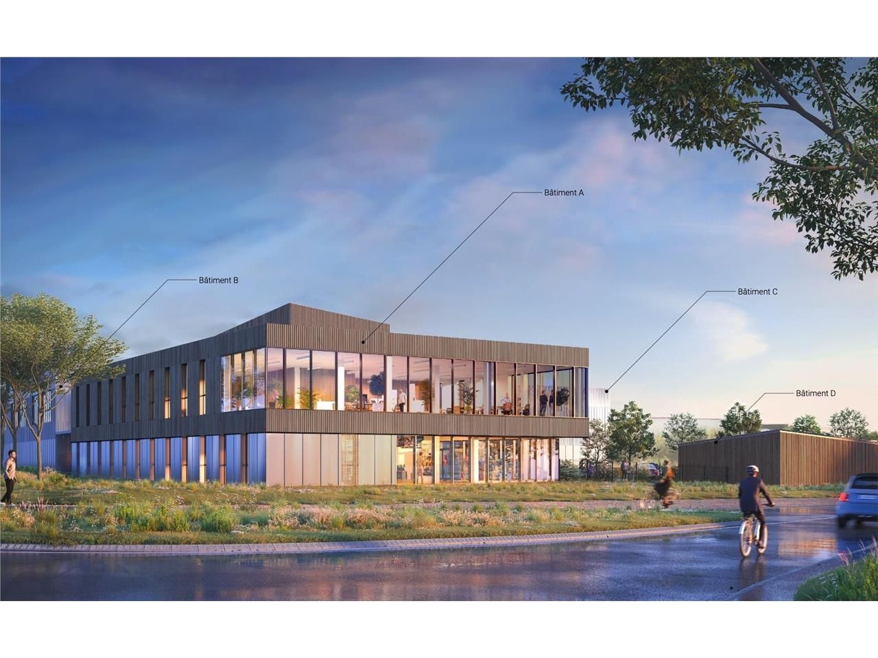 Immeuble neuf de bureaux à la vente situ