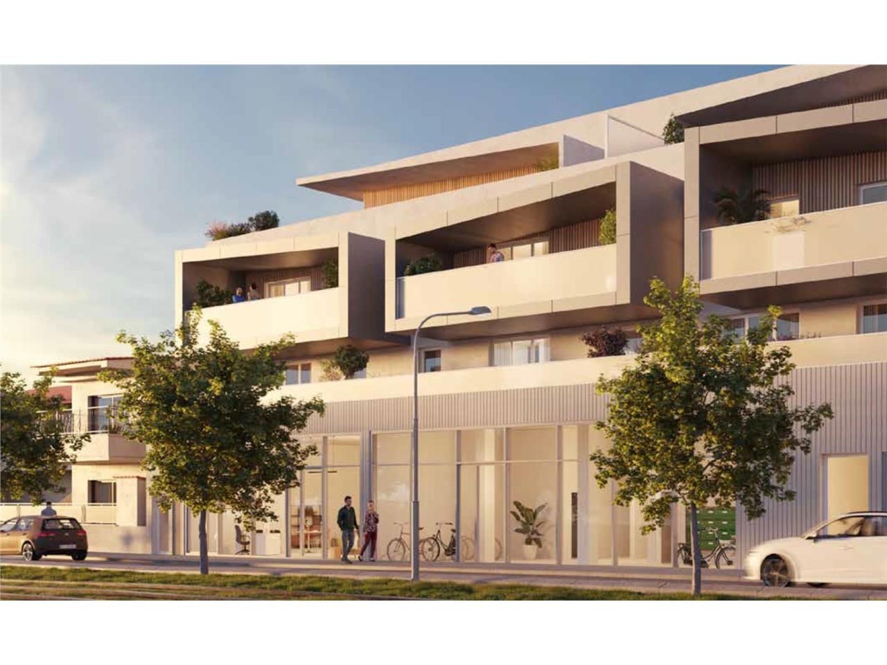 Local commercial avec terrasse végétalisée à la v