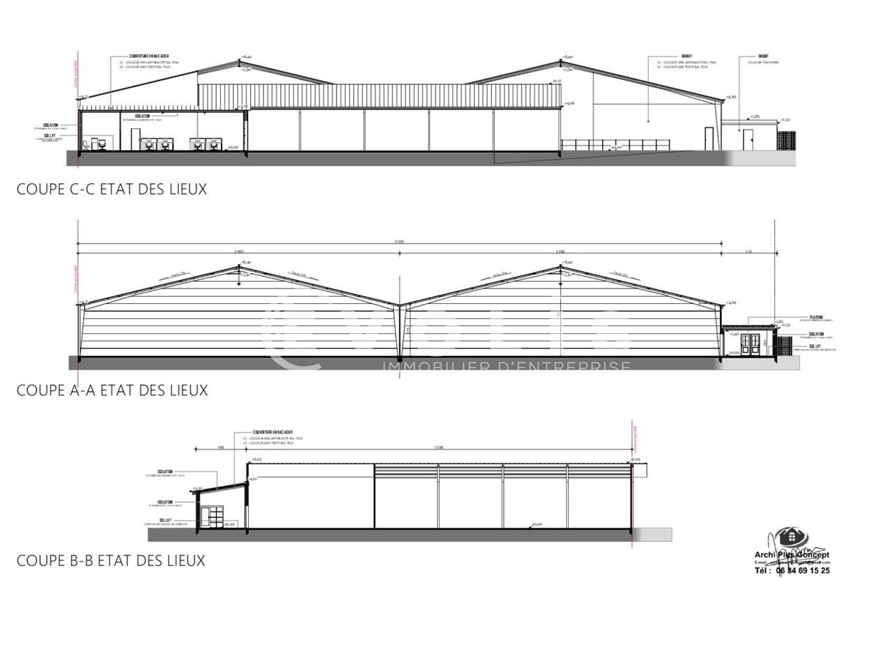 Location entrepots 2037 m² non divisibles