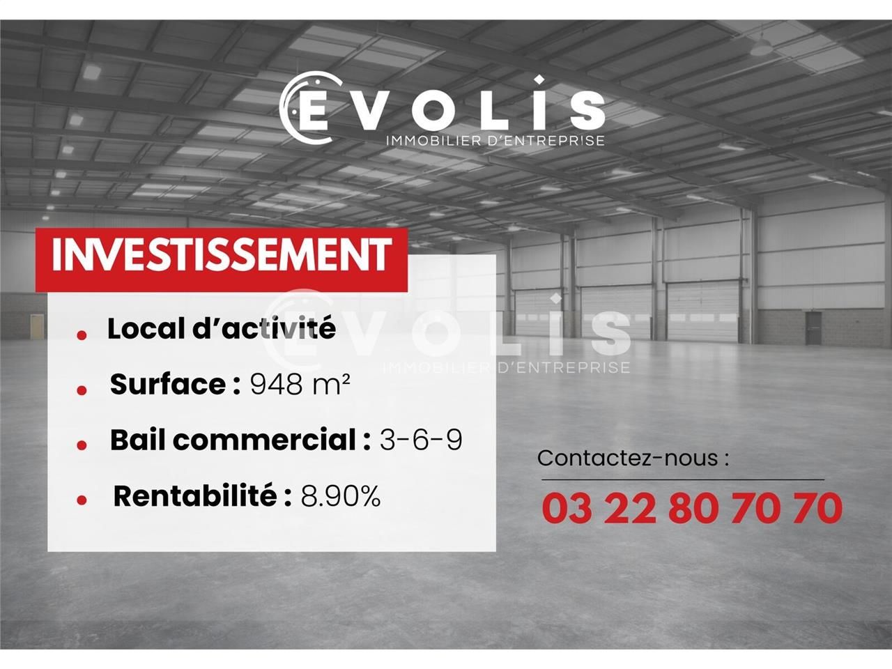VENTE / INVESTISSEMENT - LOCAL D'ACTIVITE LOUE - 