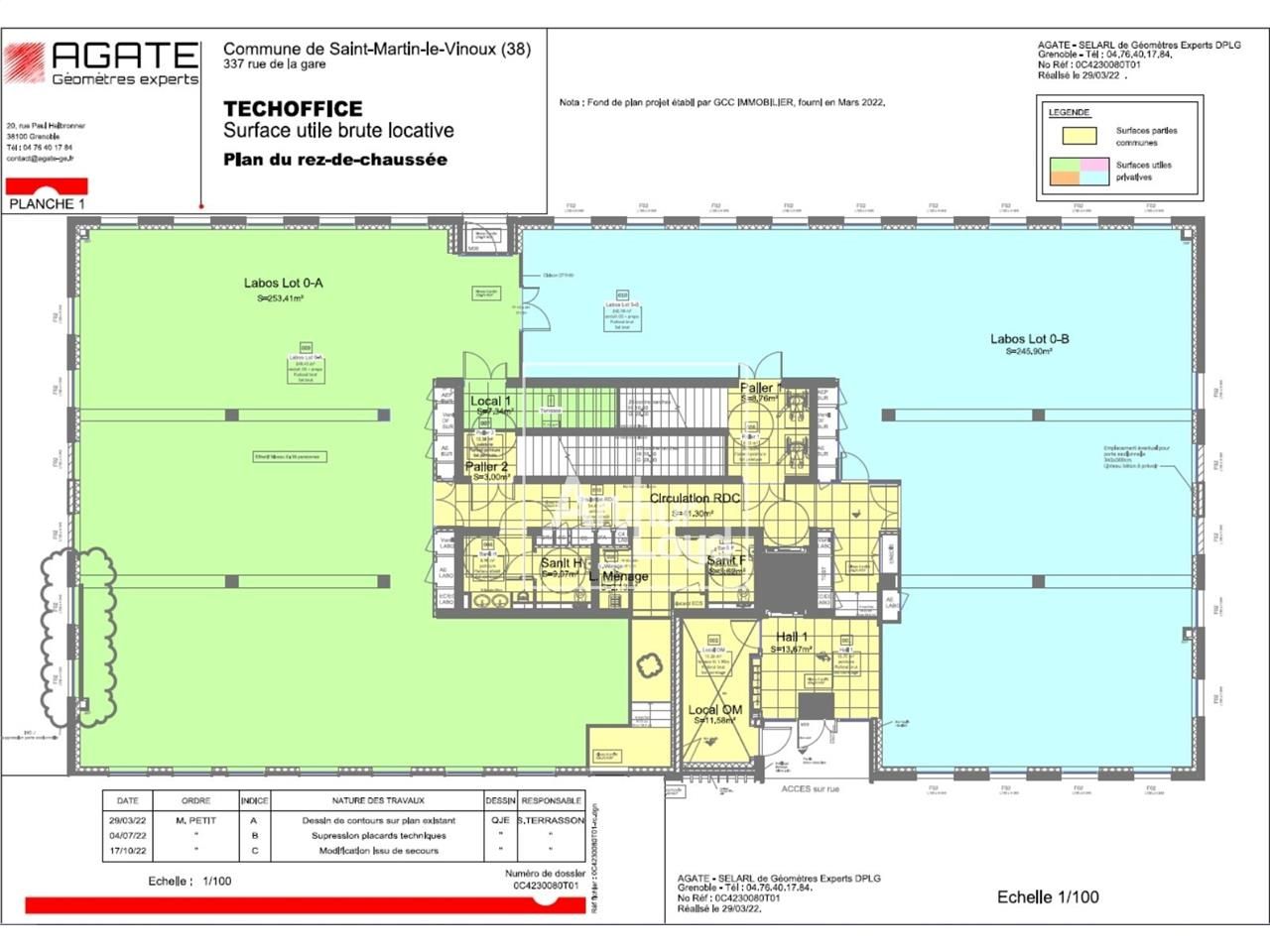 Location bureaux 3135 m² divisibles à partir de 153 m²