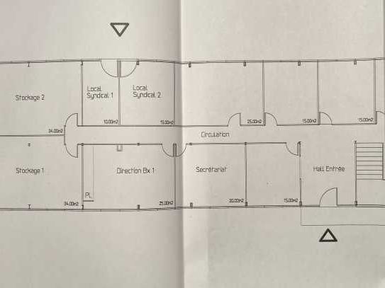 Location bureaux 613 m² non divisibles
