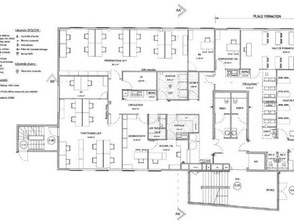Location bureaux 1090 m² divisibles à partir de 322 m²