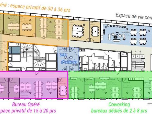 Location bureaux 350 m² divisibles à partir de 150 m²