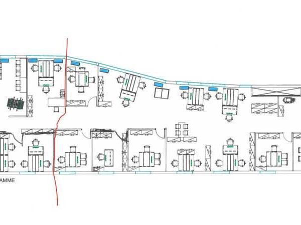 Location bureaux 190 m² non divisibles