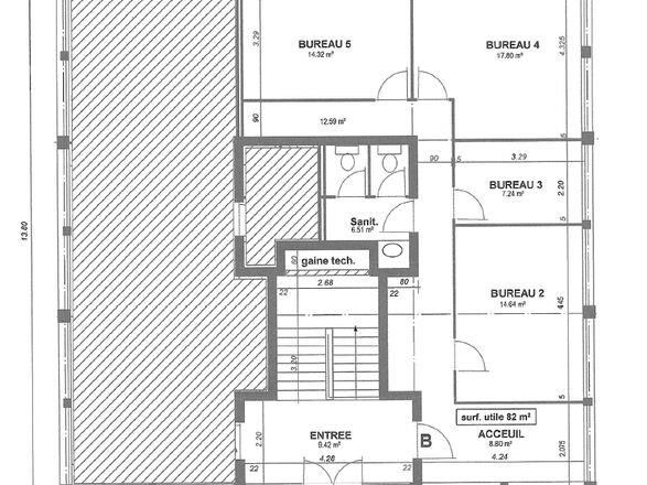 Location bureaux 356 m² divisibles à partir de 64 m²