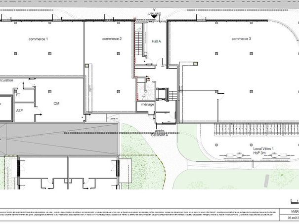 Location locaux commerciaux 438 m² divisibles à partir de 111 m²