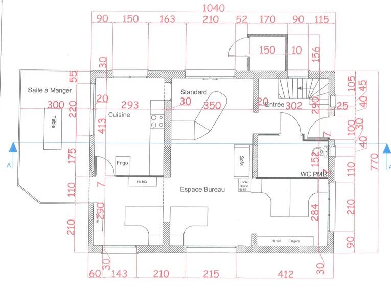 Vente bureaux 158 m² non divisibles