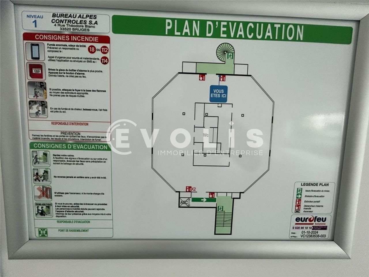 Location bureaux 787 m² divisibles à partir de 393 m²