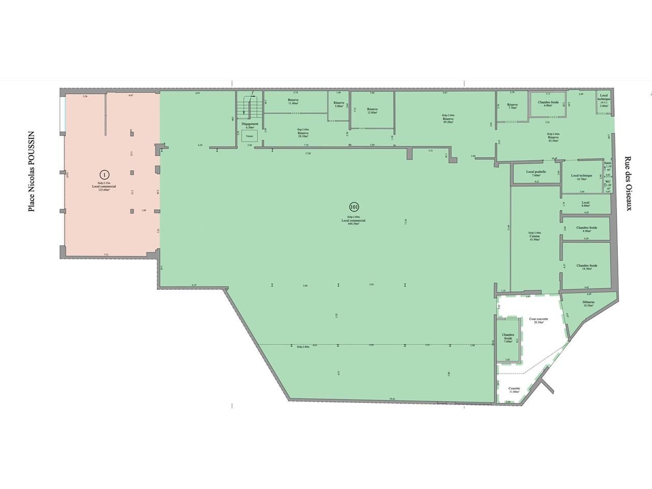Grande surface commerciale idéalement située dans