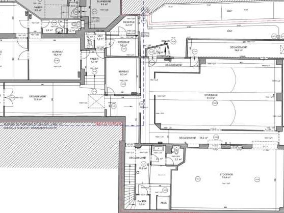 Location bureaux 539 m² non divisibles