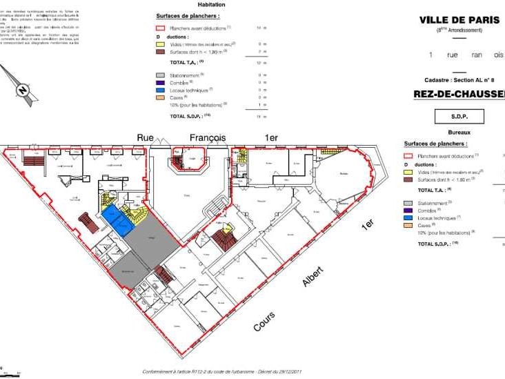 Location bureaux 998 m² divisibles à partir de 242 m²