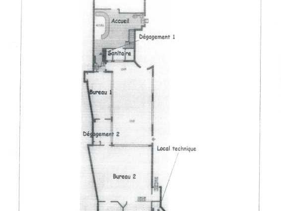 Location bureaux 171 m² divisibles à partir de 21 m²