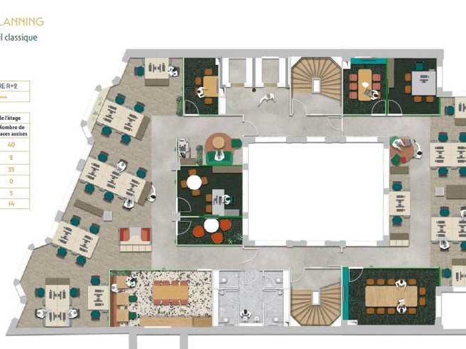 Location bureaux 1857 m² divisibles à partir de 142 m²