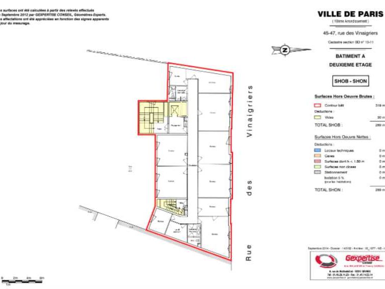 Location bureaux 260 m² non divisibles