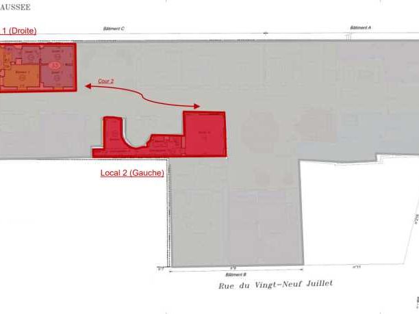 Location bureaux 300 m² divisibles à partir de 110 m²