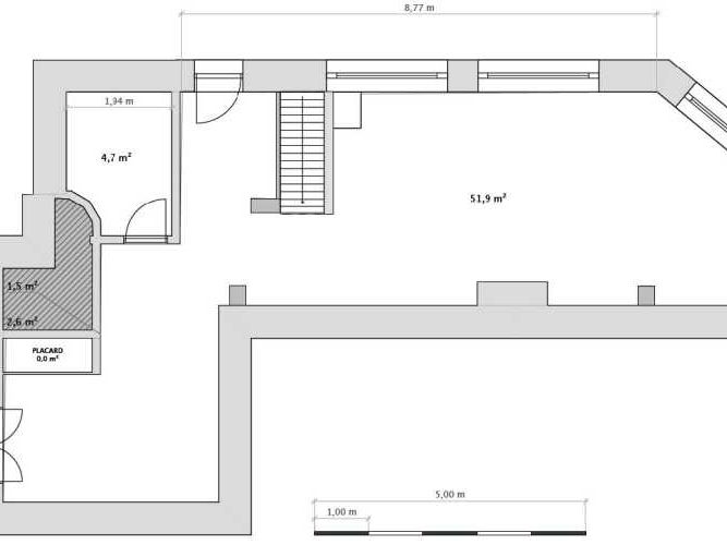 Location bureaux 85 m² non divisibles