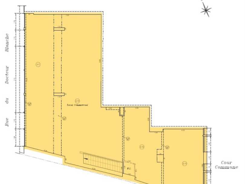 Location bureaux 335 m² non divisibles