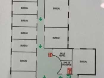 Location bureaux 611 m² non divisibles