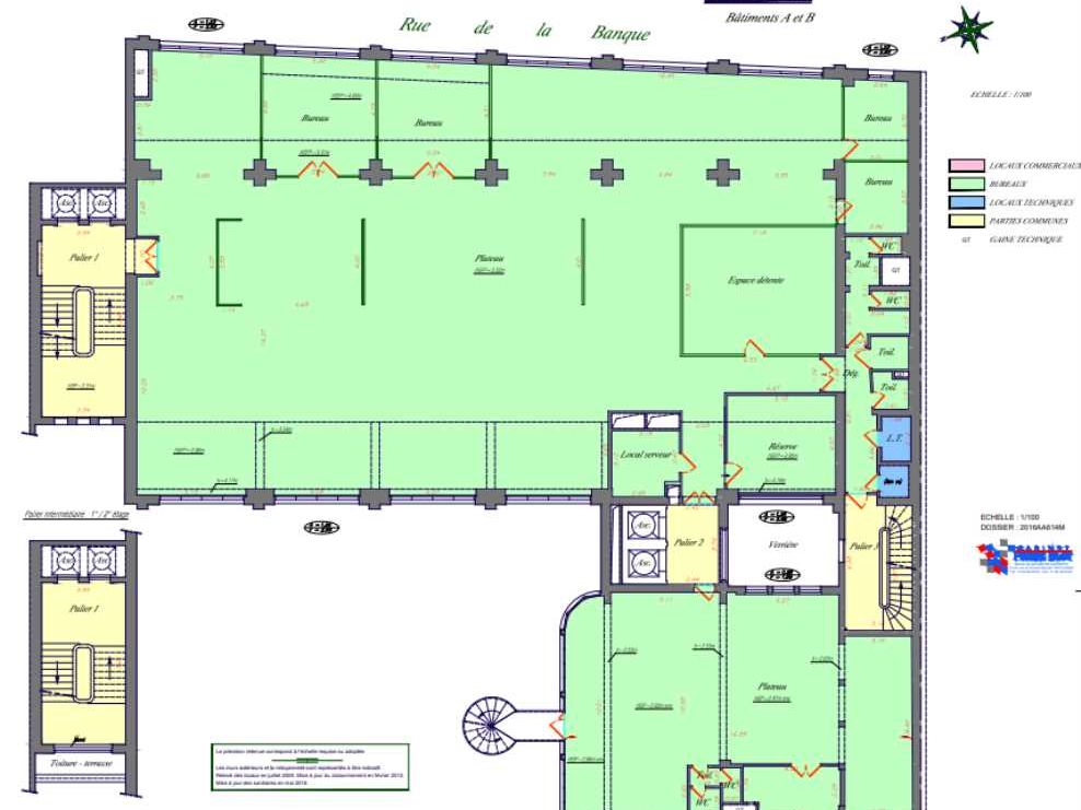 Location bureaux 1010 m² non divisibles