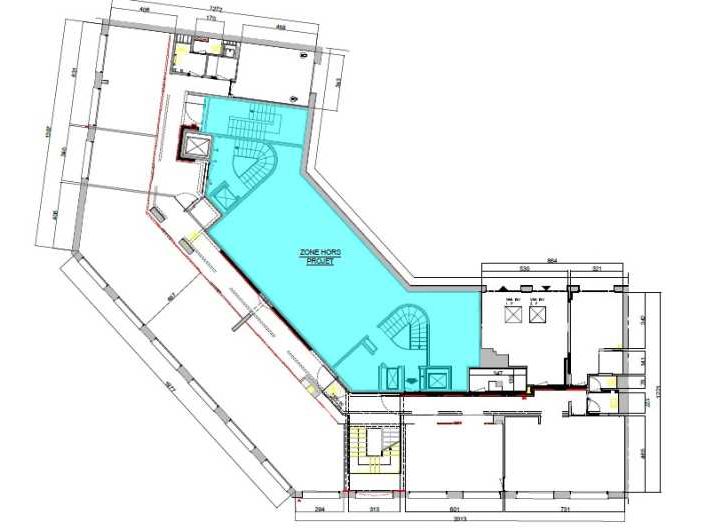 Location bureaux 735 m² non divisibles