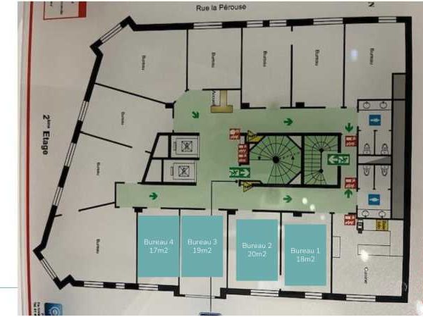 Location bureaux 94 m² non divisibles